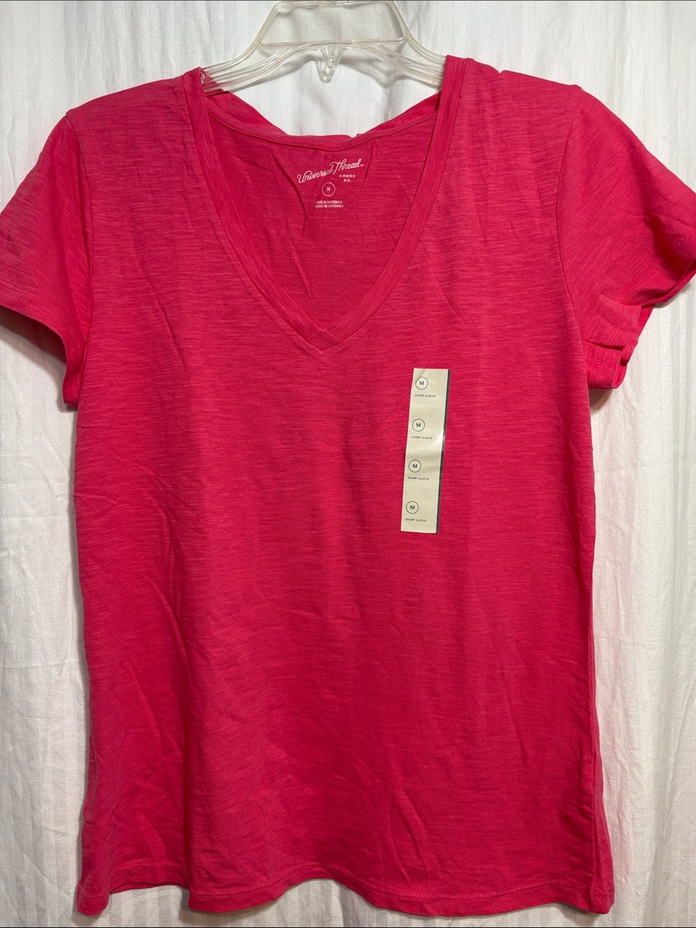 Universal Thread V-Neck Tee in Hot Pink
